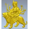 3D модель Дурга на тигре - stl для ЧПУ