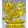 Фантазийная птица в рельефе - STL модель для ЧПУ