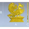 Фантазийная птица в рельефе - STL модель для ЧПУ