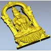Lakshmi Throne Relief STL for CNC