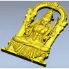 Lakshmi Throne Relief STL for CNC