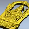 Lakshmi Throne Relief STL for CNC