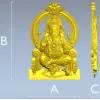 Ганеша на троне - 3D модель в формате STL для ЧПУ