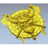 Викингский череп на щите - 3D STL модель для ЧПУ