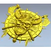 Викингский череп на щите - 3D STL модель для ЧПУ