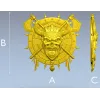 Викингский череп на щите - 3D STL модель для ЧПУ