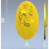 Панно "Кавалер с розой" - 3D модель STL для ЧПУ