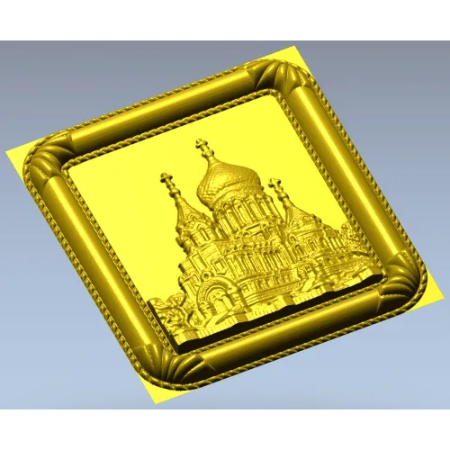 3D модель STL панно "Купола старого храма" для ЧПУ