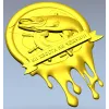 3D модель панно "Ни хвоста - ни чешуи" (STL для ЧПУ)