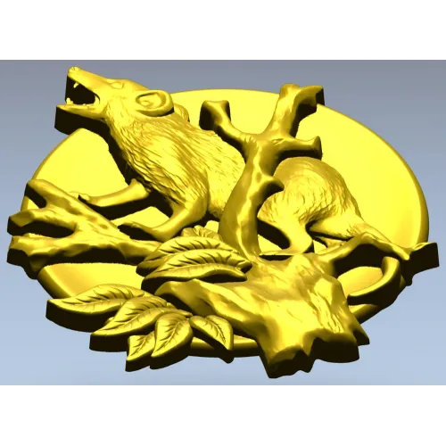 Лунный опоссум - 3D модель STL панно для ЧПУ