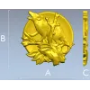 Лунный опоссум - 3D модель STL панно для ЧПУ