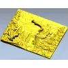 Панно "Орлы в горах" - 3D модель STL для ЧПУ
