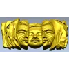 Барельеф "Три лика в драпировке" - 3D STL модель для ЧПУ