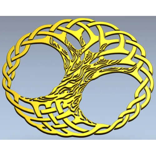Celtic Interlaced Tree of Life STL for CNC carving