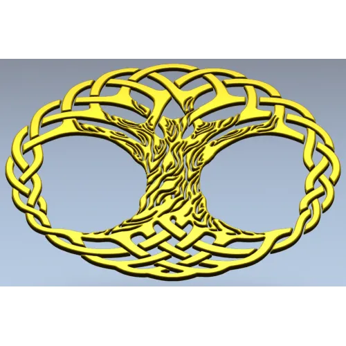 Celtic Interlaced Tree of Life STL for CNC carving