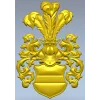 Герб с перьевым шлемом - 3D модель STL для ЧПУ