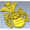 Герб с перьевым шлемом - 3D модель STL для ЧПУ
