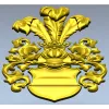 Герб с перьевым шлемом - 3D модель STL для ЧПУ