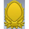 Oval Frame with Oak Leaves - Detailed STL 3D Model for CNC