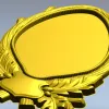 Oval Frame with Oak Leaves - Detailed STL 3D Model for CNC
