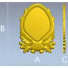 Oval Frame with Oak Leaves - Detailed STL 3D Model for CNC