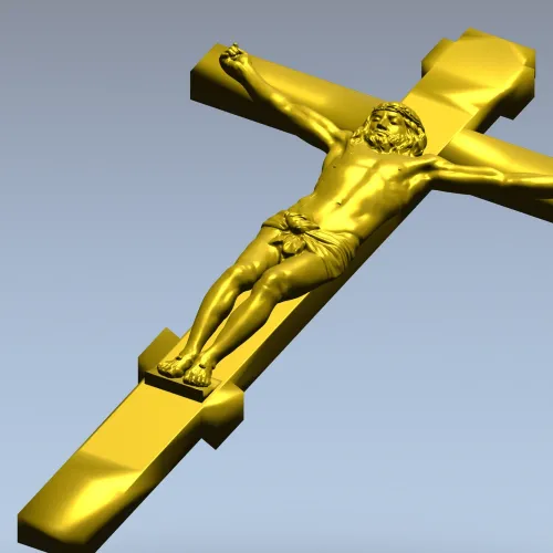 Распятие Христово - 3D модель STL для ЧПУ