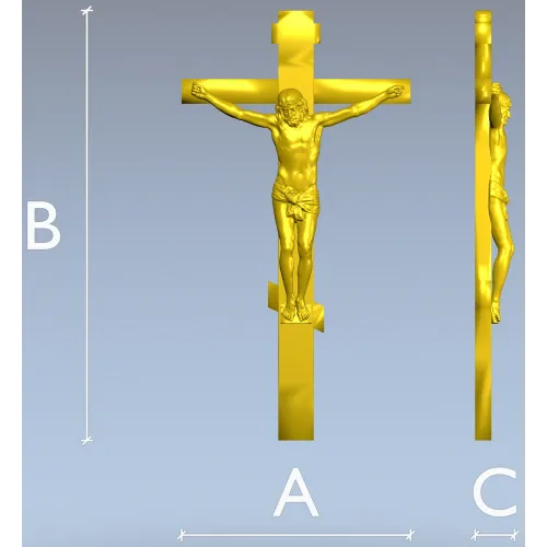 Распятие Христово - 3D модель STL для ЧПУ
