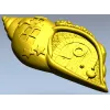 Seashell Cottage - detailed STL 3D model for CNC carving