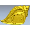 Shell Cottage Relief - STL 3D model for CNC