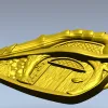 Shell Cottage Relief - STL 3D model for CNC