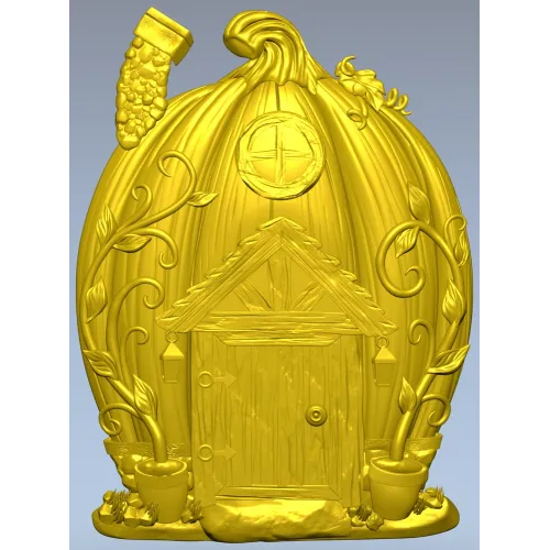 Тыквенный домик - 3D модель STL для ЧПУ
