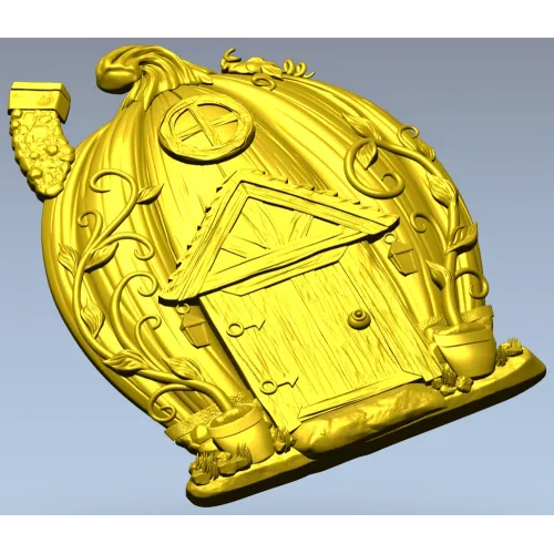 Тыквенный домик - 3D модель STL для ЧПУ