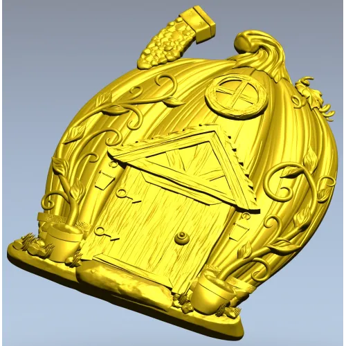 Тыквенный домик - 3D модель STL для ЧПУ