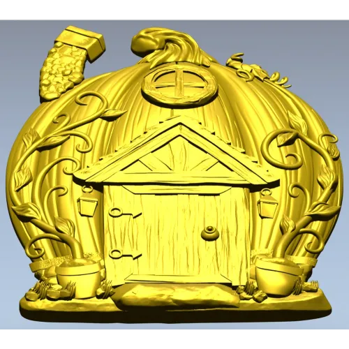Тыквенный домик - 3D модель STL для ЧПУ