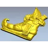 Elf Boot Cottage - detailed STL 3D model for CNC milling