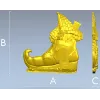 Elf Boot Cottage - detailed STL 3D model for CNC milling
