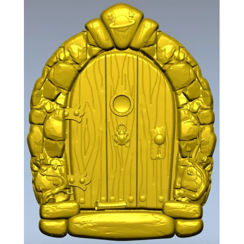 Starstone Cottage Door - STL 3D model for CNC carving