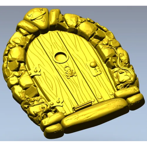 Starstone Cottage Door - STL 3D model for CNC carving