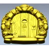 Starstone Cottage Door - STL 3D model for CNC carving