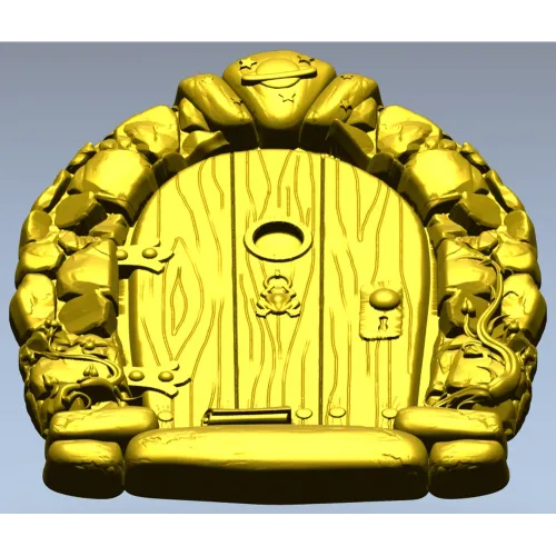 Starstone Cottage Door - STL 3D model for CNC carving