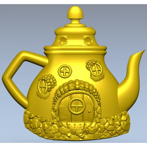 Чайник-домик - STL модель для ЧПУ