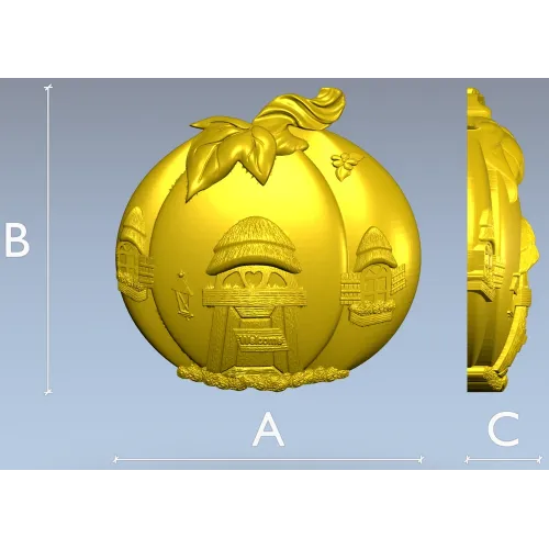 Домик в тыкве - 3D модель STL для ЧПУ