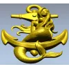 Русалка на якоре - 3D модель STL для ЧПУ фрезера