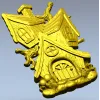 Сказочный домик на дереве - STL модель для ЧПУ