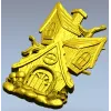 Сказочный домик на дереве - STL модель для ЧПУ