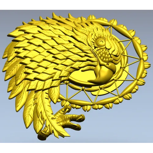 Орлиный Мечтатель - рельефная 3D модель в формате STL для ЧПУ