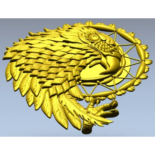 Орлиный Мечтатель - рельефная 3D модель в формате STL для ЧПУ