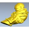 Ребёнок в ладонях - 3D модель STL для ЧПУ