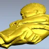 Ребёнок в ладонях - 3D модель STL для ЧПУ