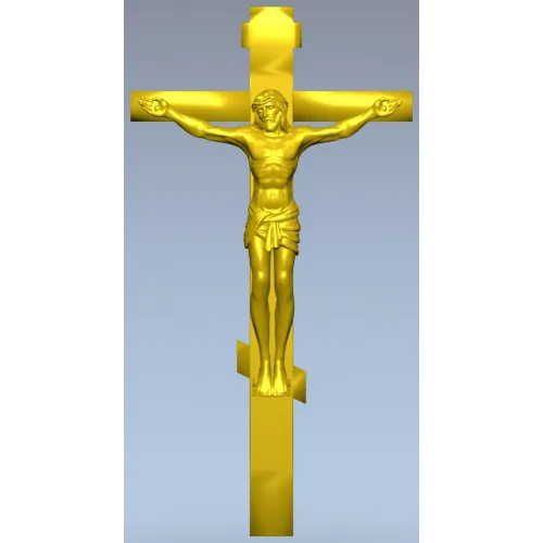 Распятие Иисуса Христа - 3D модель STL для ЧПУ